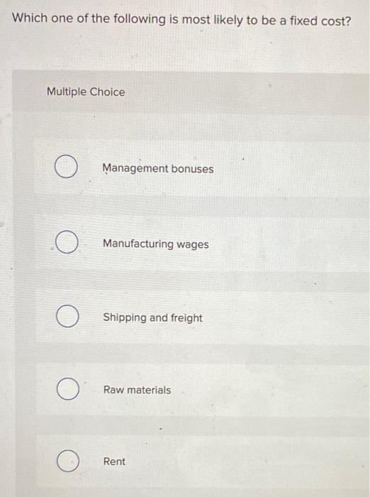 Solved Which one of the following is most likely to be a | Chegg.com