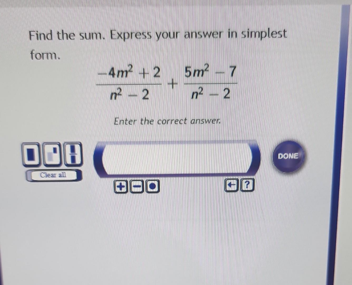 Solved Find The Sum Express Your Answer In Simplest Form Chegg Solved Find The Sum Express Your Answer In Simplest Form Chegg