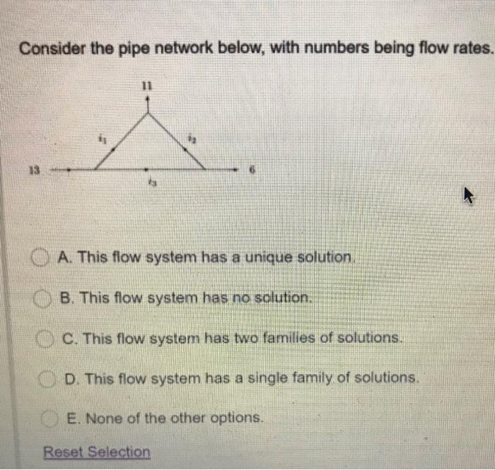 Solved Consider The Pipe Network Below, With Numbers Being | Chegg.com