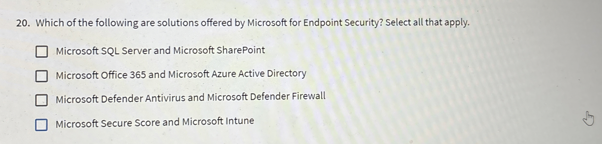 Solved Which of the following are solutions offered by | Chegg.com