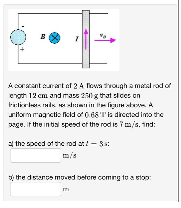 Solved В B vo 1 + A constant current of 2 A flows through a | Chegg.com