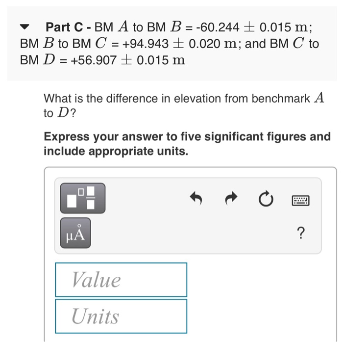 Solved A Line Of Levels Was Run From Benchmarks A To B, B To | Chegg.com