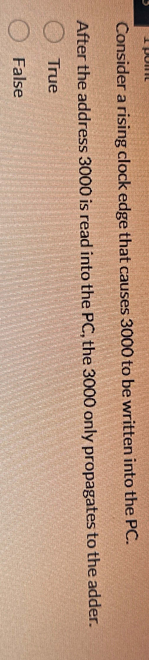 Solved Consider a rising clock edge that causes 3000 ﻿to be | Chegg.com