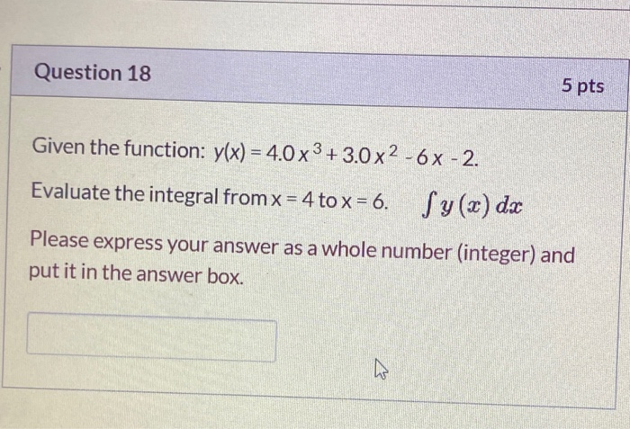 Solved Question 19 5 pts Given that: - 3t 5 What is the | Chegg.com