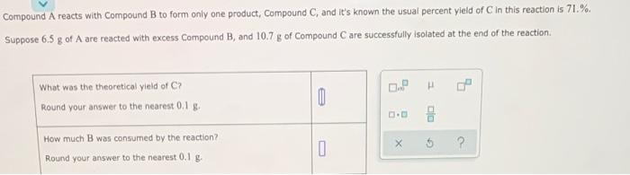 Solved Compound A Reacts With Compound B To Form Only One 