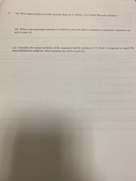 Solved LC LC CHE 169 Exp. 6 beteg VOLUMETRIC ANALYSIS