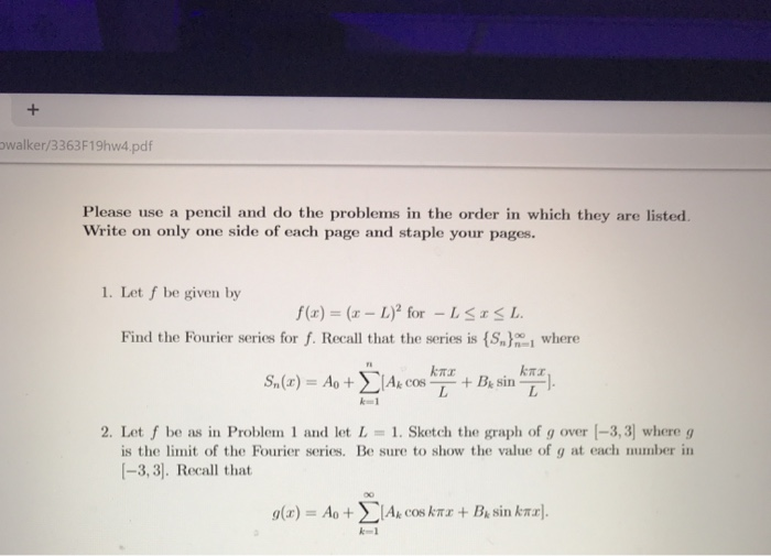 Solved Walker3363f19hw4pdf Please Use A Pencil And Do T