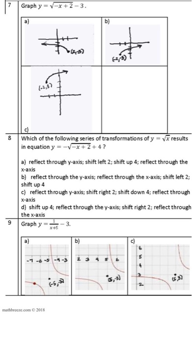 Solved Graph Y X 2 3 Which Of The Following Series Chegg Com