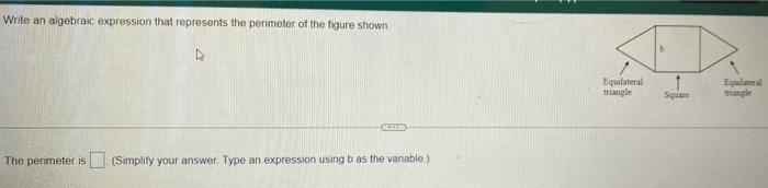 Solved Write an algebraic expression that represents the | Chegg.com