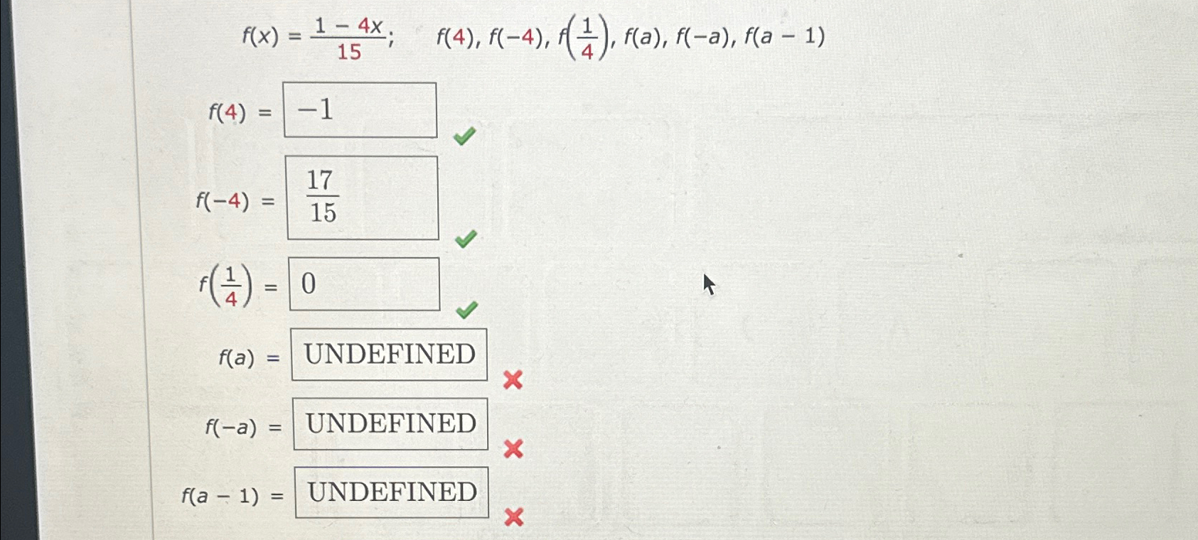 51.1. 1) f(x) = 7x - 14 0 4