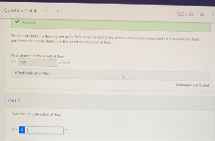 Solved The velocity field of a flow is given by | Chegg.com
