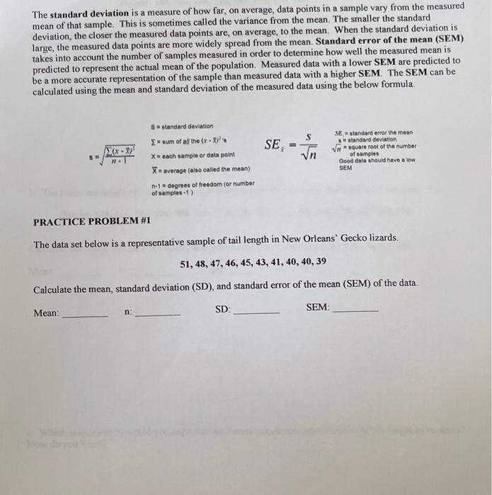 Solved The standard deviation is a measure of how far, on | Chegg.com