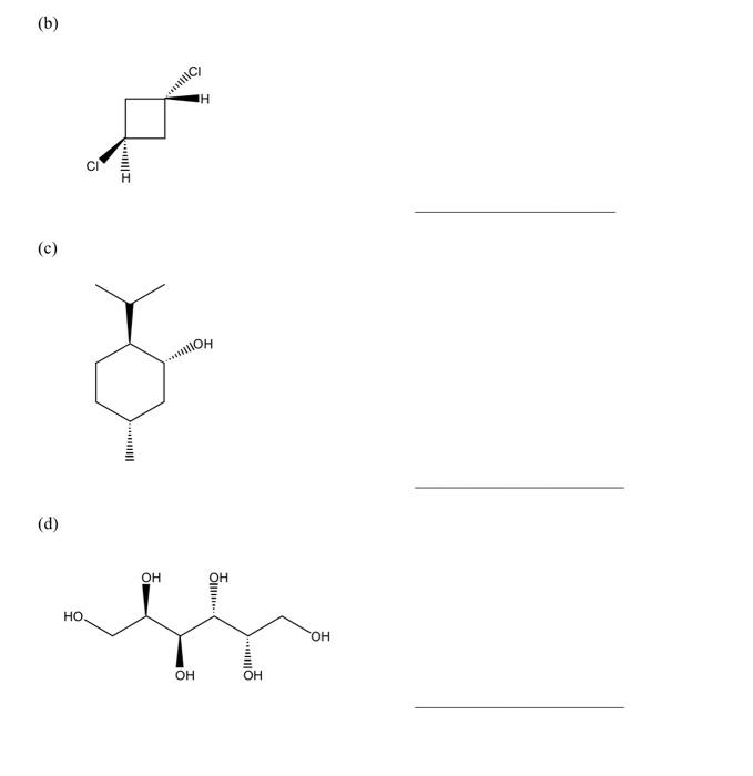 Solved 3. Indicate Whether The Following Molecules Are | Chegg.com