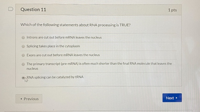 Solved Question 11 1 Pts Which Of The Following Statements | Chegg.com Solved Question 11 1 Pts Which Of The Following Statements | Chegg.com