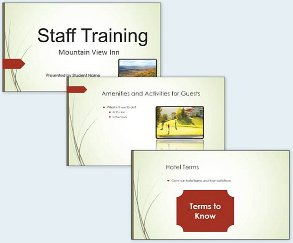 You Are Working On The Staff Training Presentation For - 