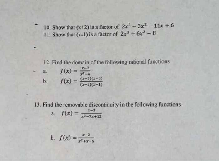 1 Graph The Function F X X 7x 10 And Chegg Com