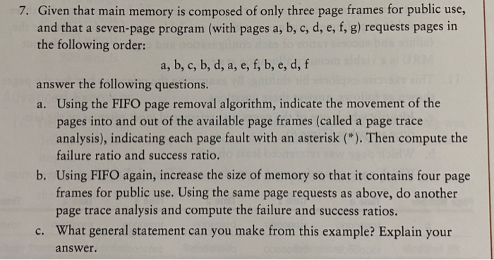 Solved 7 Given That Main Memory Is Composed Of Only Three Chegg Solved 7 Given That Main Memory Is Composed Of Only Three Chegg