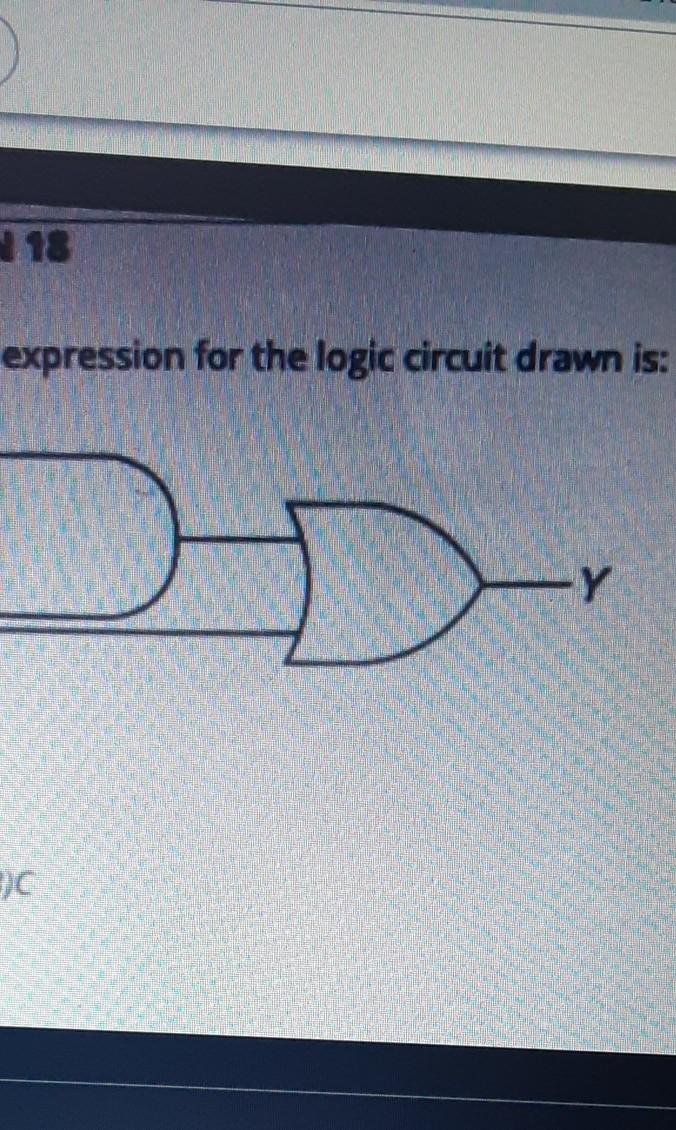 Solved The Boolean Expression For The Logic Circuit Drawn | Chegg.com