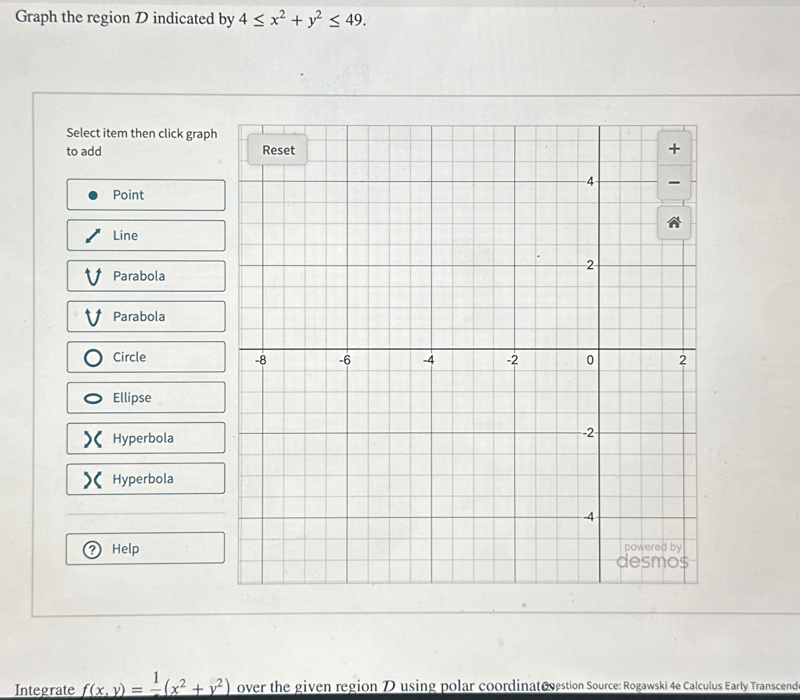 solved-graph-the-region-d-indicated-by-4-x2-y2-49-select-chegg