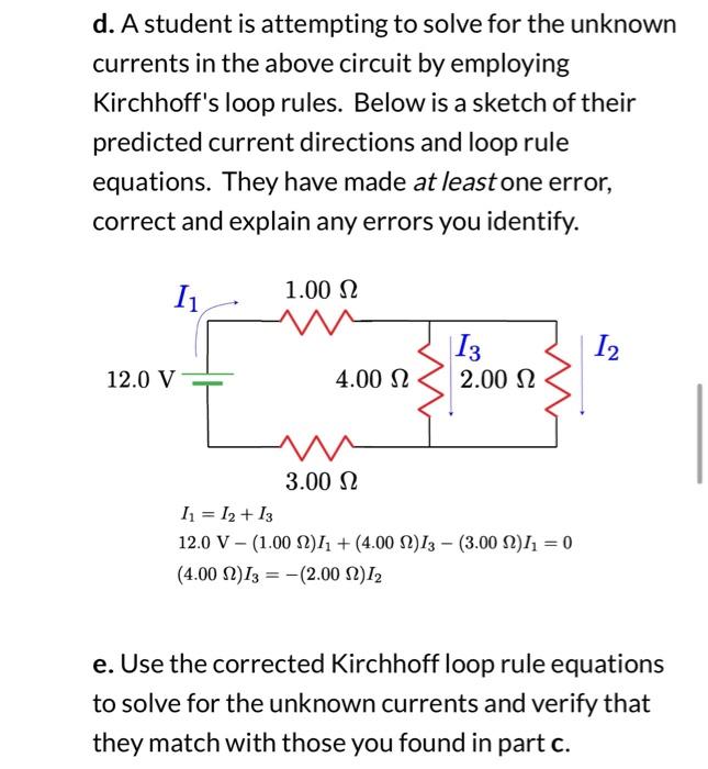 Solved 2. A Multi-loop Circuit Consider the following