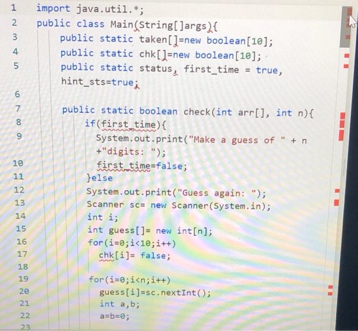 Solved 1 2 3 nmn import java.util.*; public class | Chegg.com