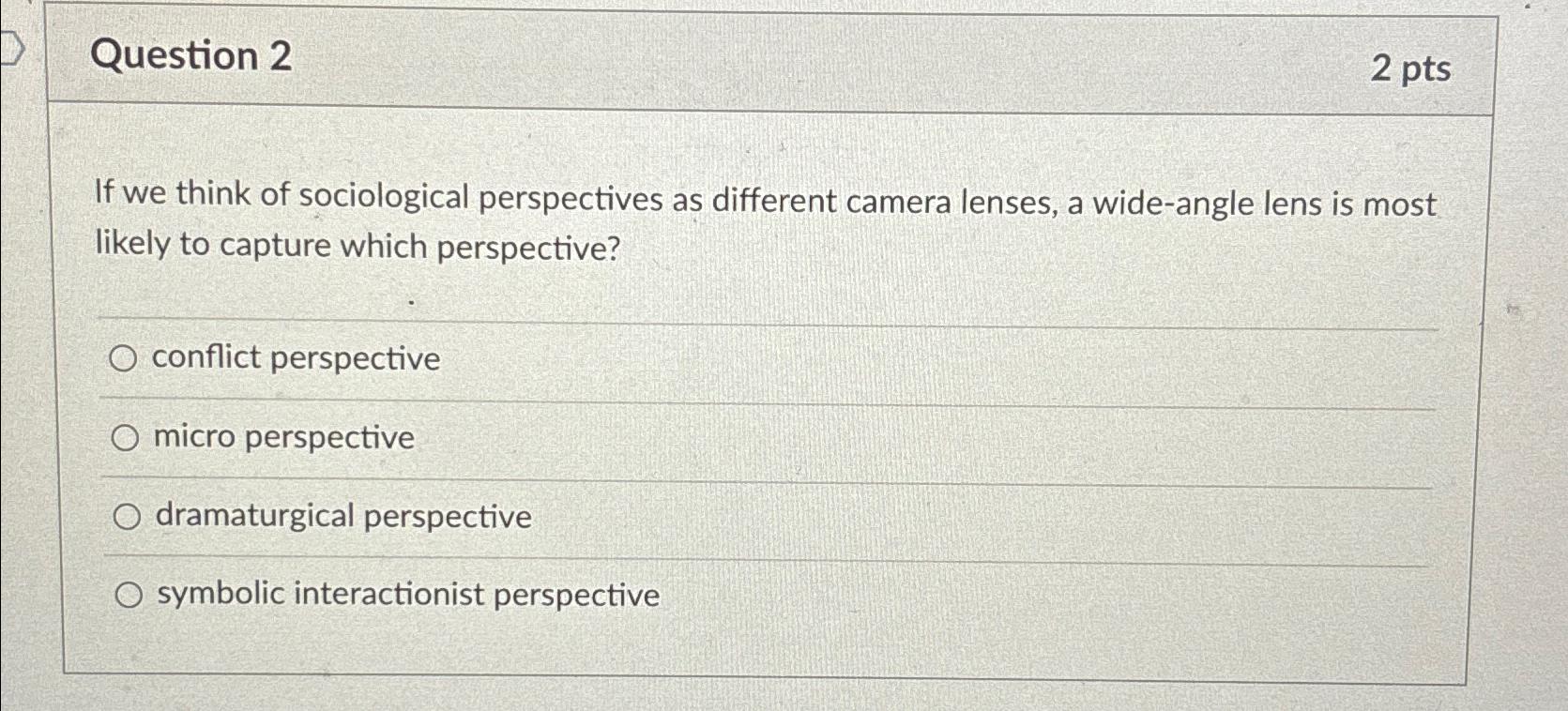 Solved Question 22ptsIf we think of sociological | Chegg.com
