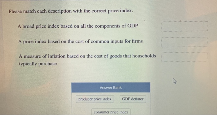 Solved: Please Match Each Description With The Correct Pri... | Chegg.com