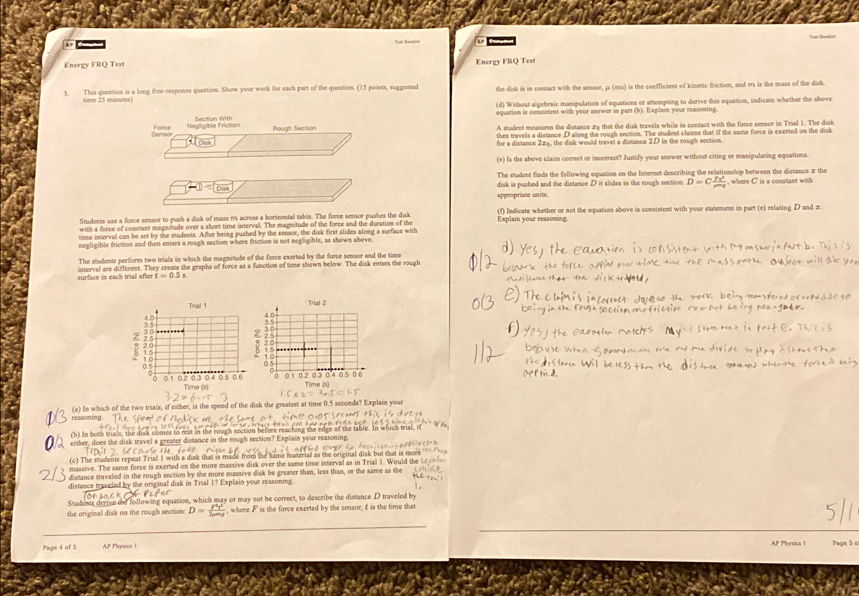 Solved Energy FRQ Test3. ﻿This question is a long | Chegg.com