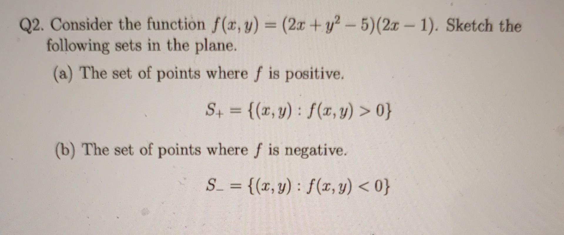 Solved Q2 Consider The Function Fxy2xy2−52x−1 5929