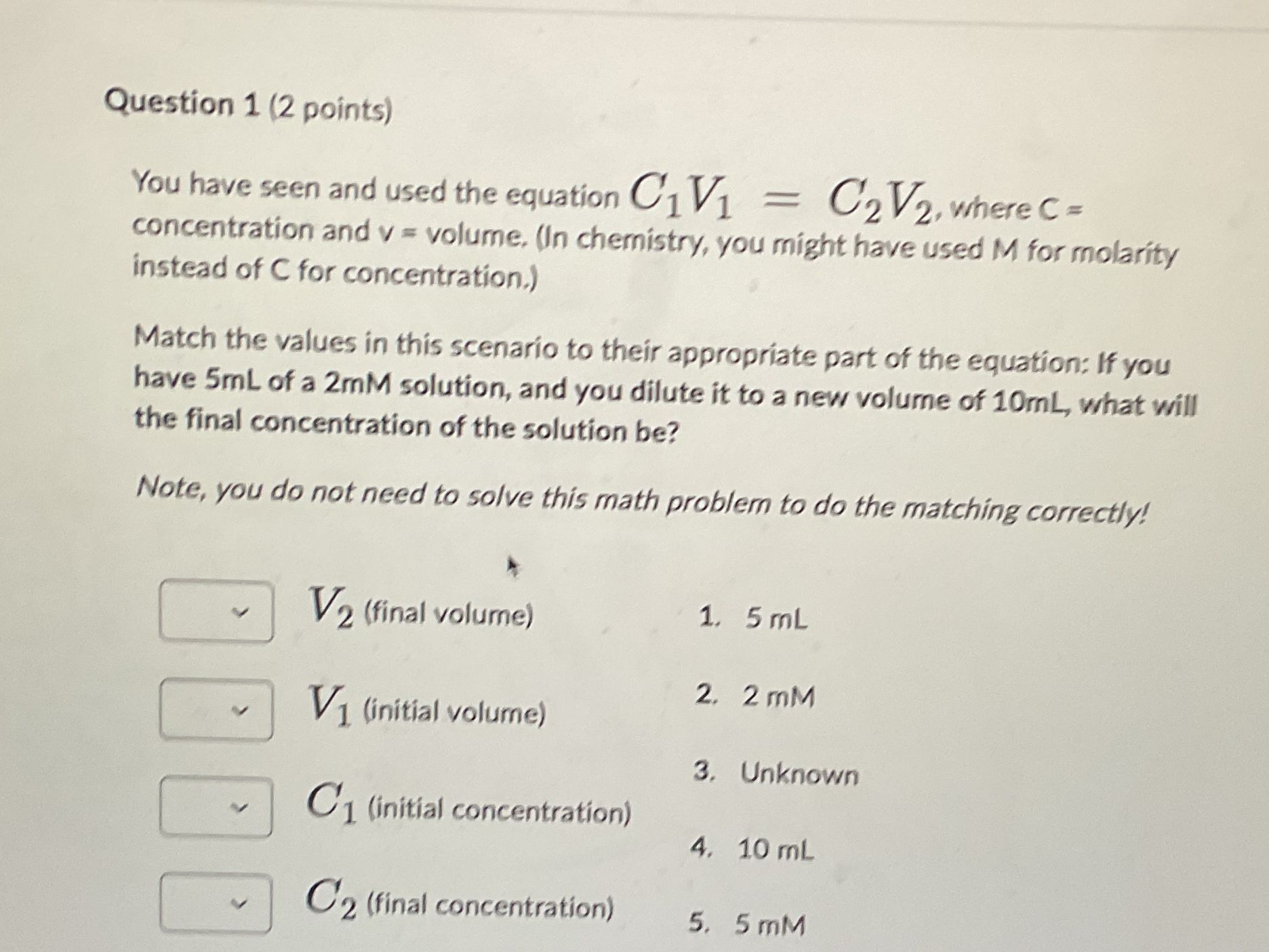 Solved Question 1 (2 ﻿points)You have seen and used the | Chegg.com