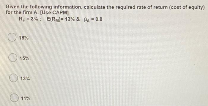Solved Given the following information, calculate the | Chegg.com