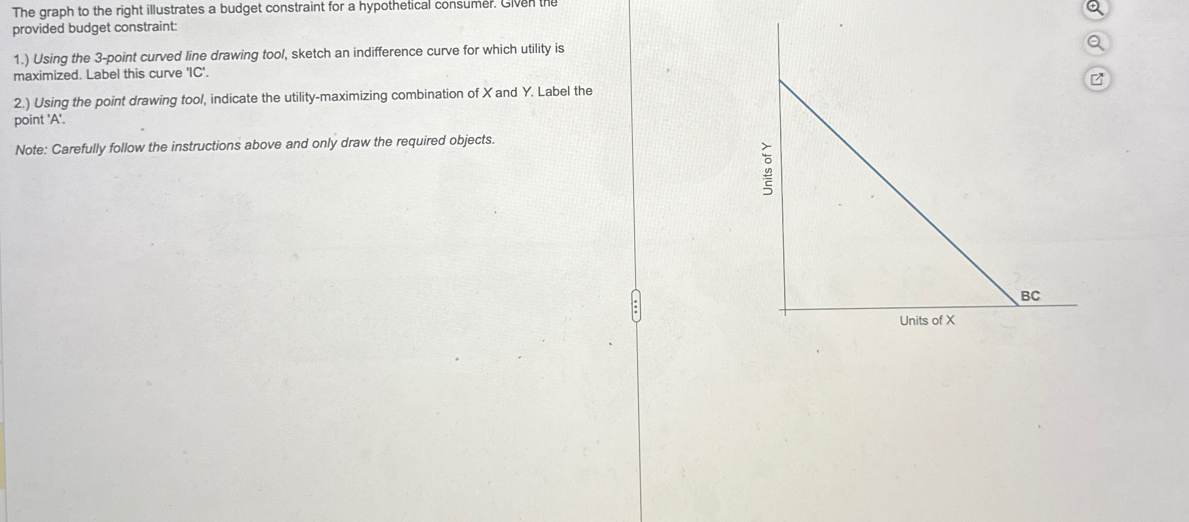 The graph to the right illustrates a budget | Chegg.com