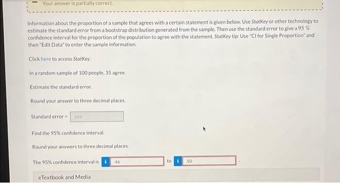 Solved Your answer is partially correct Information about | Chegg.com