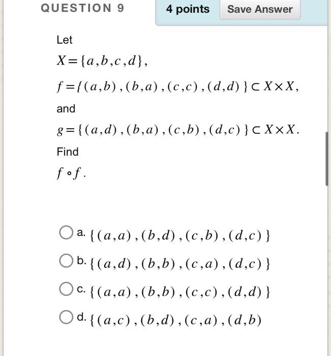 Solved Write The Following Function As A Subset Of The | Chegg.com