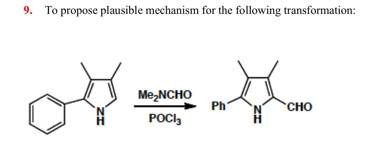 Solved To propose plausible mechanism for the following | Chegg.com