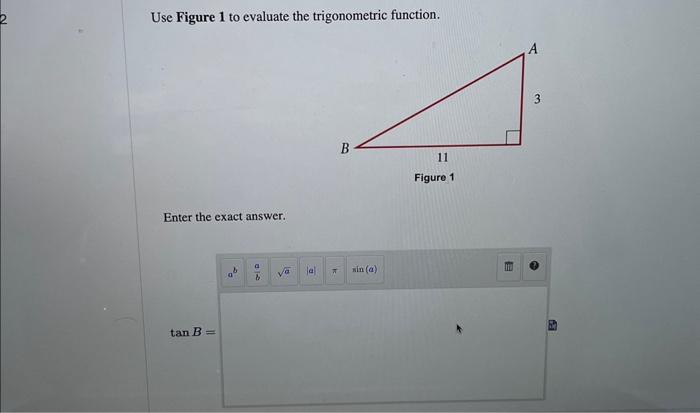 Solved Use Figure 1 to evaluate the trigonometric function. | Chegg.com