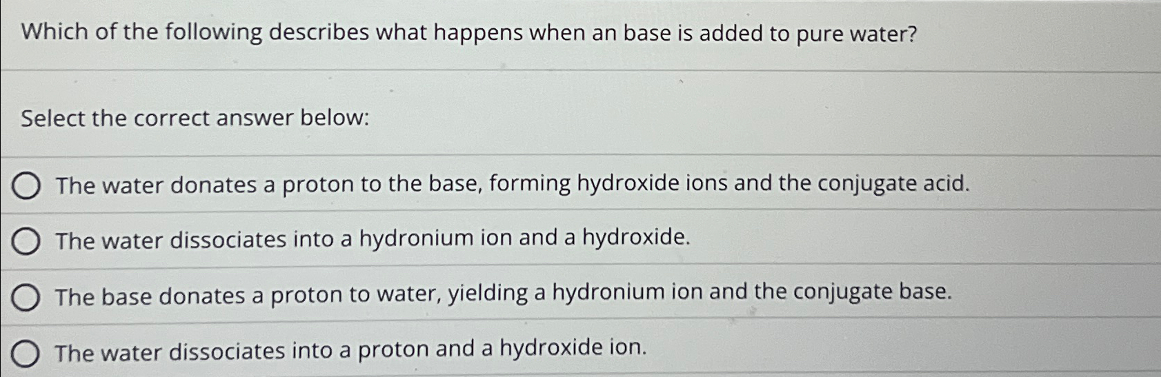 Solved Which of the following describes what happens when an | Chegg.com