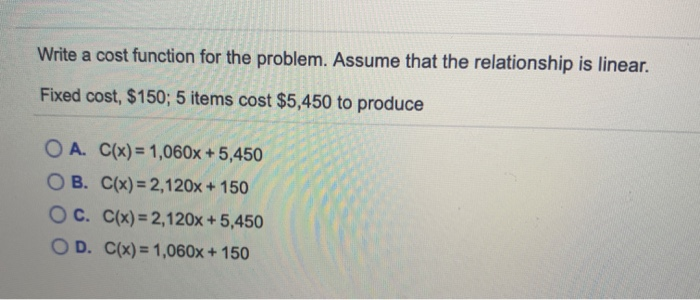 Solved Write a cost function for the problem. Assume that | Chegg.com