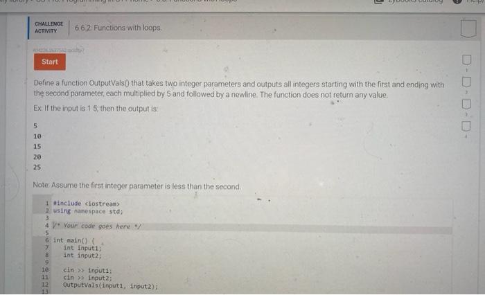Solved Help please! Functions with loops in c++.Define a | Chegg.com