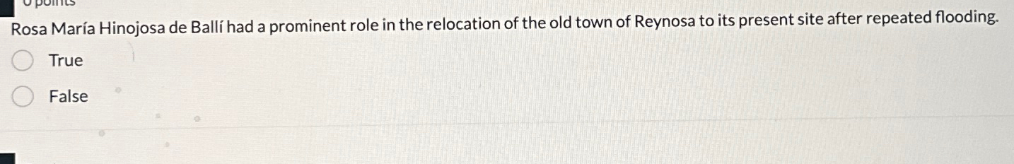 Solved Rosa María Hinojosa de Ballí ﻿had a prominent role in | Chegg.com