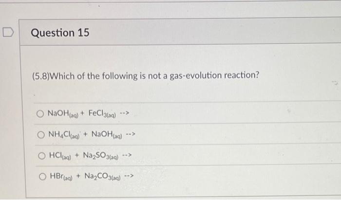Solved Question 15 (5.8)Which of the following is not a | Chegg.com