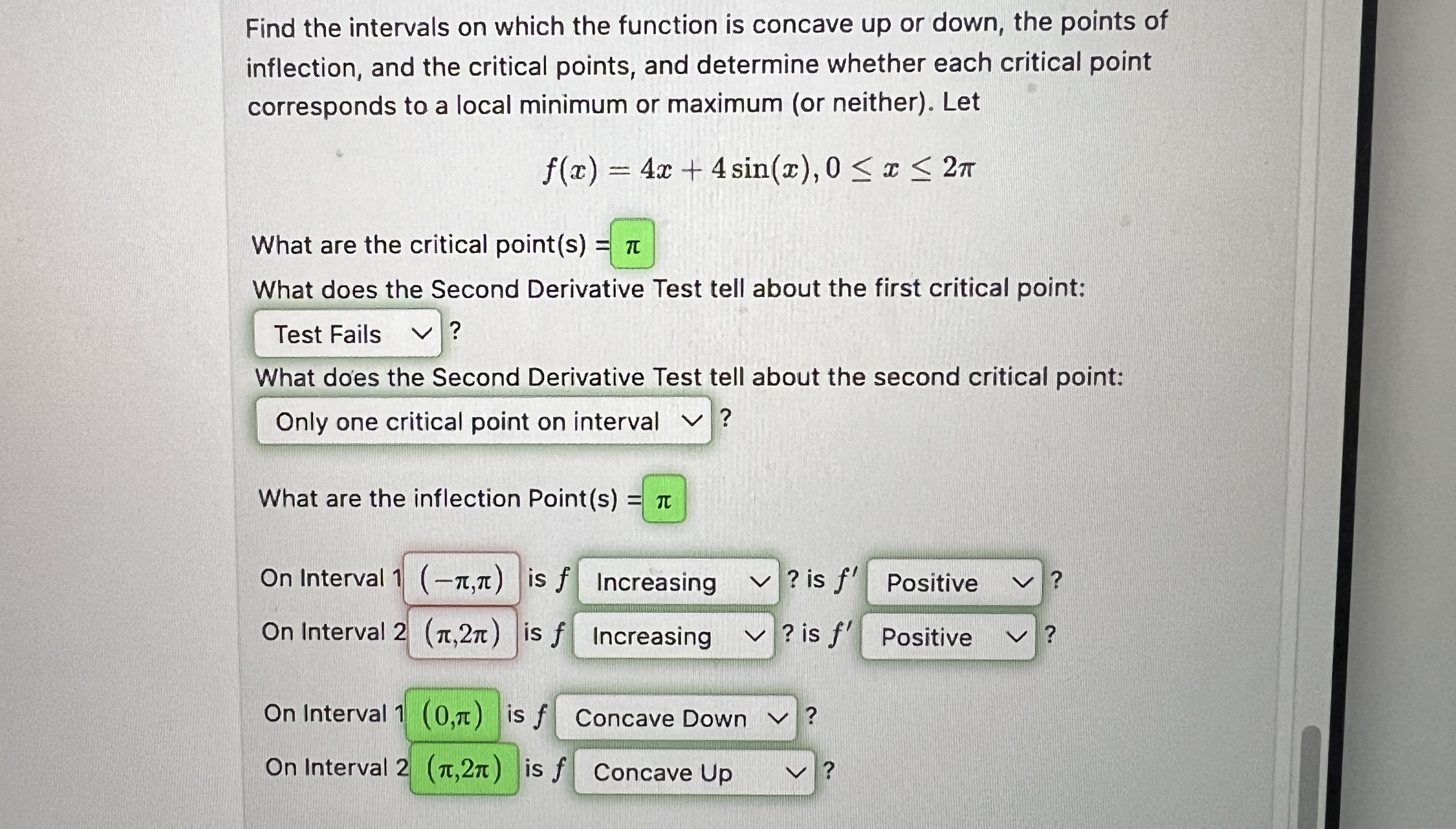Solved Find the intervals on which the function is concave | Chegg.com