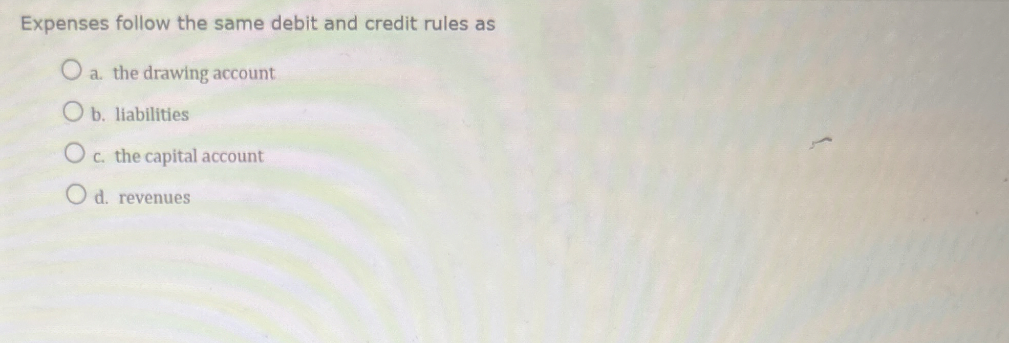 Solved Expenses follow the same debit and credit rules asa. | Chegg.com
