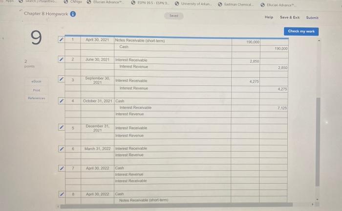 Solved Seved Help Save & Exit Submit mework Check my work | Chegg.com