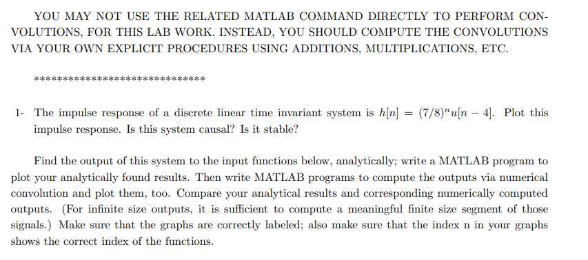 Solved YOU MAY NOT USE THE RELATED MATLAB COMMAND DIRECTLY | Chegg.com