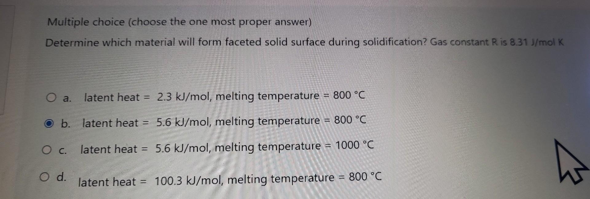 Solved Multiple choice (choose the one most proper answer) | Chegg.com