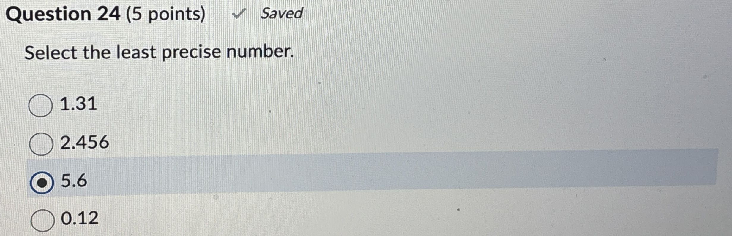 Least Precise Number