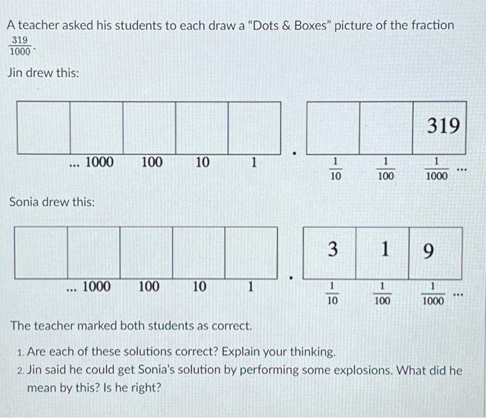 Solved A teacher asked his students to each draw a 