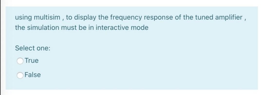 Solved using multisim , to display the frequency response of | Chegg.com