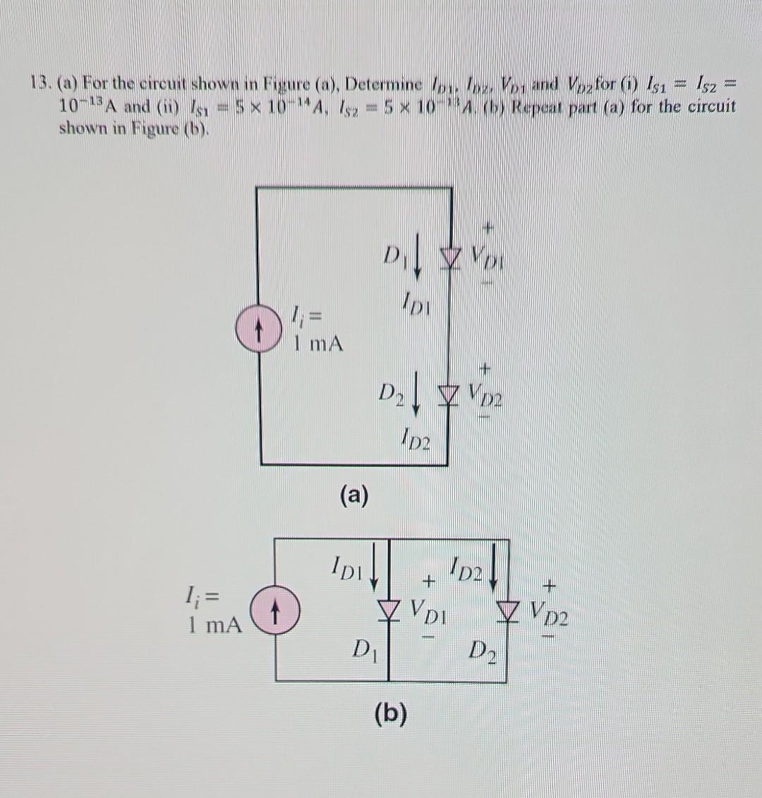 Solved 13. (a) For The Circuit Shown In Figure (a), | Chegg.com